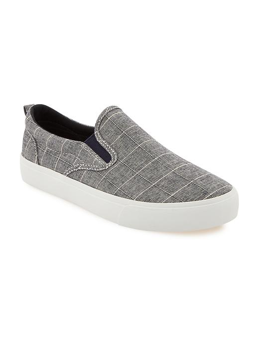 View large product image 1 of 4. Canvas Slip-Ons for Boys