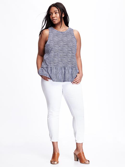Image number 3 showing, Relaxed Peplum Plus-Sized Tank