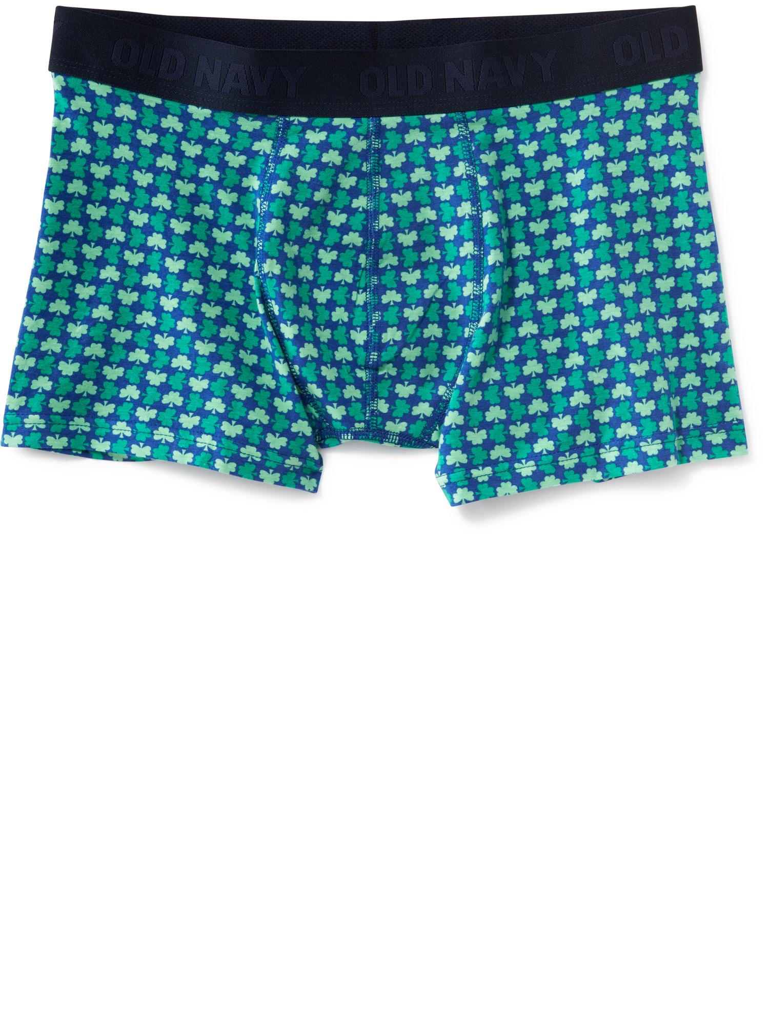 View large product image 1 of 1. St. Patrick's Day Printed Boxer-Brief Trunks for Men