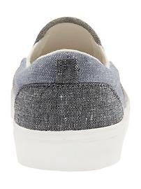 View large product image 3 of 5. Colorblock Canvas Slip-Ons for Boys