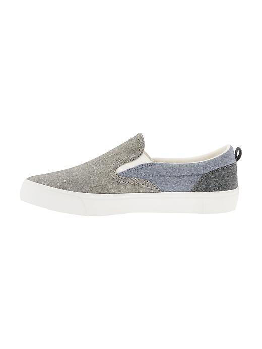 View large product image 2 of 5. Colorblock Canvas Slip-Ons for Boys