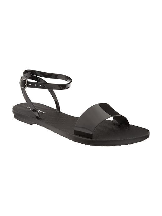 Faux-Patent Ankle-Strap Sandals for Women | Old Navy