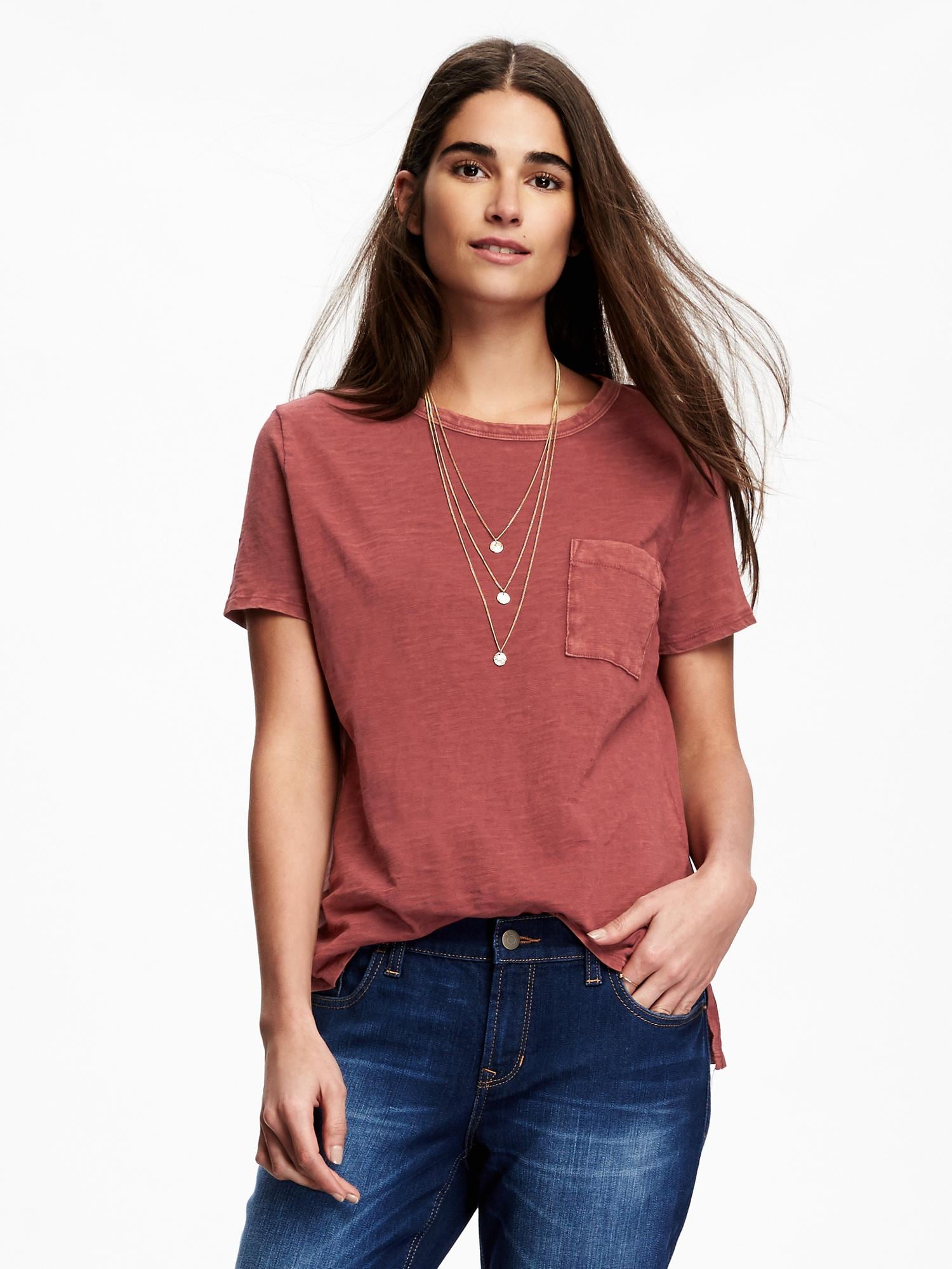 Boyfriend Pocket Tee for Women Old Navy
