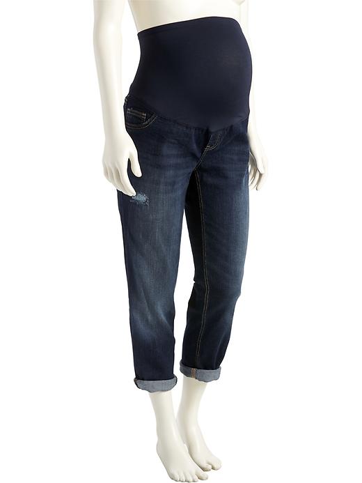 Old Navy - Maternity Full Panel Cropped Boyfriend Jeans