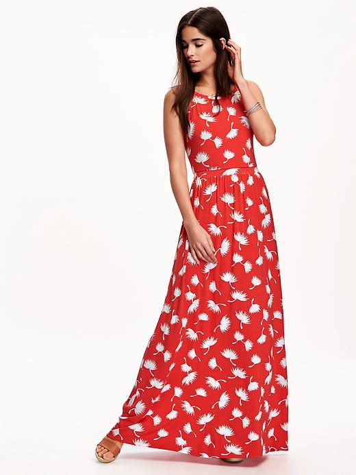 Image number 1 showing, Sleeveless Jersey Maxi Dress for Women