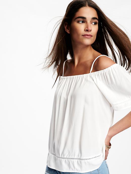 Image number 4 showing, Off-The-Shoulder Swing Blouse for Women