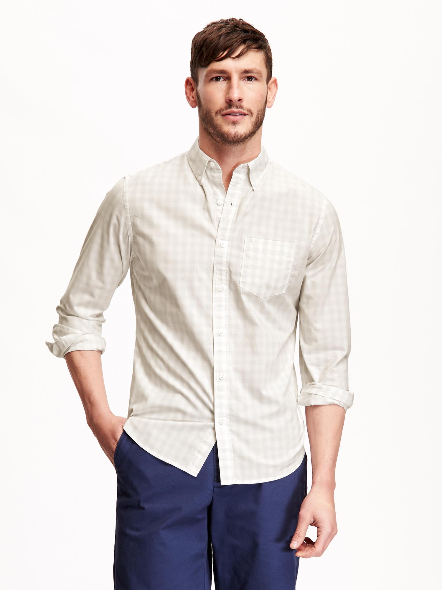 SlimFit Poplin Shirt for Men Old Navy
