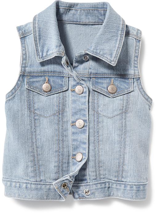 View large product image 1 of 1. Denim Vests for Toddler