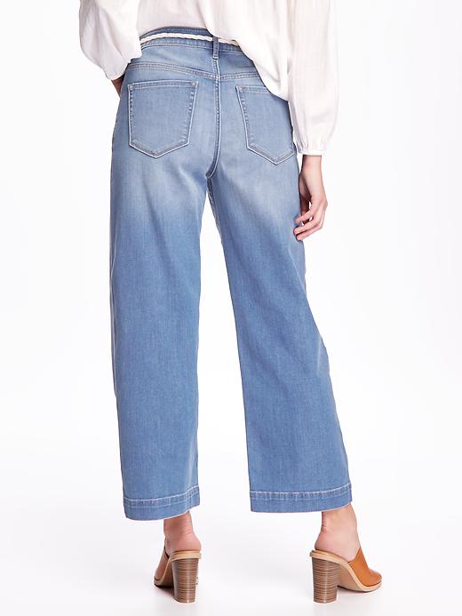 View large product image 2 of 2. High-Rise Wide-Leg Jeans for Women