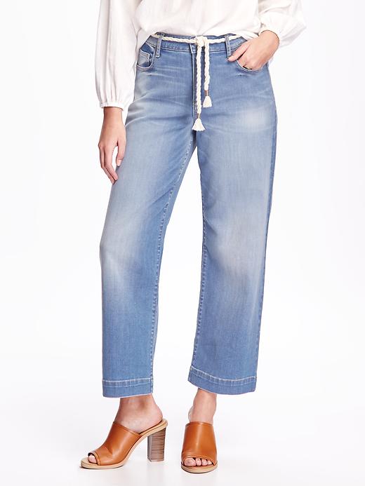 View large product image 1 of 2. High-Rise Wide-Leg Jeans for Women