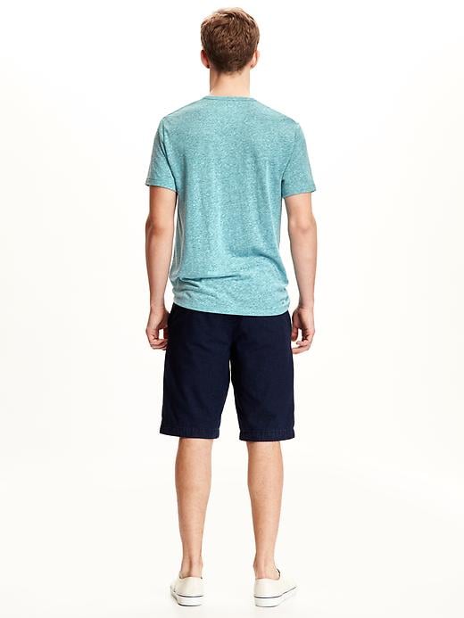 Linen-Blend V-Neck Tee for Men | Old Navy