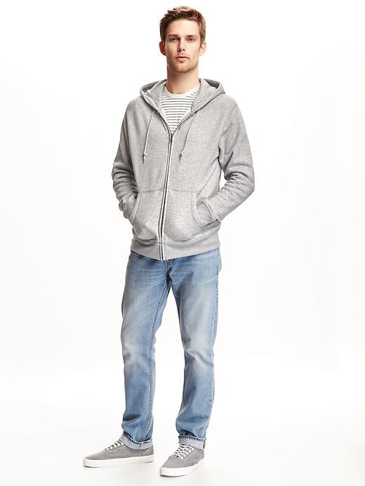 Image number 3 showing, Heathered Zip-Front Hoodie for Men