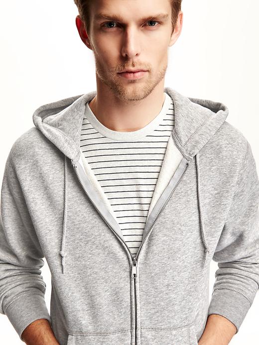 Image number 4 showing, Heathered Zip-Front Hoodie for Men