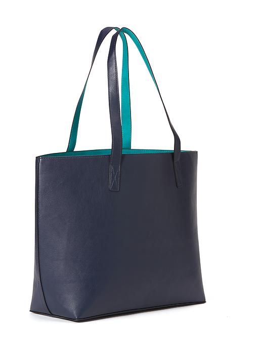 View large product image 1 of 1. Reversible Faux-Leather Tote for Women