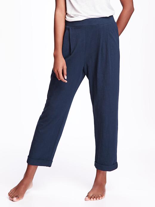 View large product image 1 of 1. Cuffed Lounge Crop Pants for Women