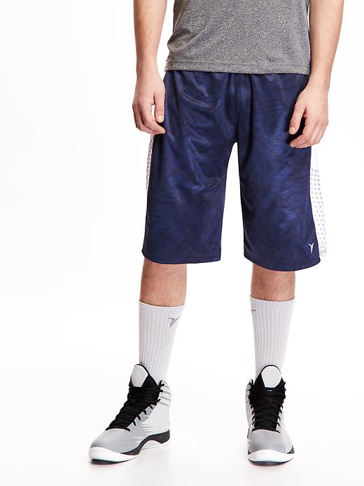 Go-Dry Printed Basketball Shorts for Men (12