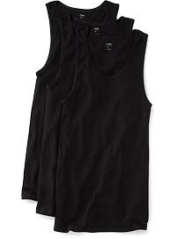 Image number 1 showing, Go-Dry Rib-Knit Tank Tops 3-Pack