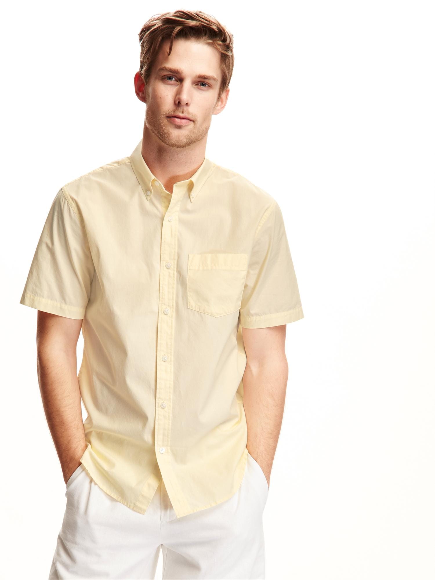 SlimFit Poplin Shirt for Men Old Navy