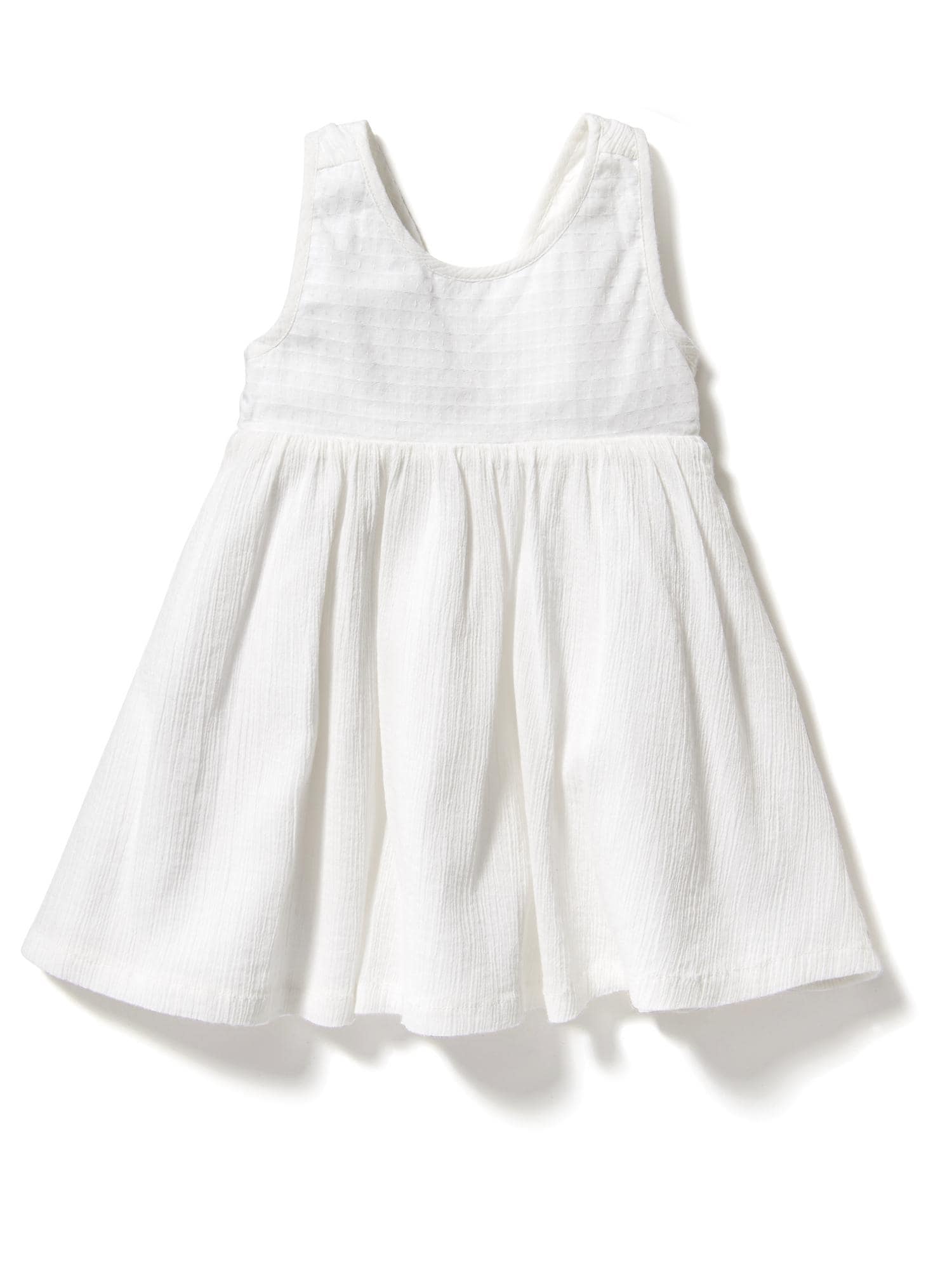 Textured Gauze Babydoll Sundress For Baby 