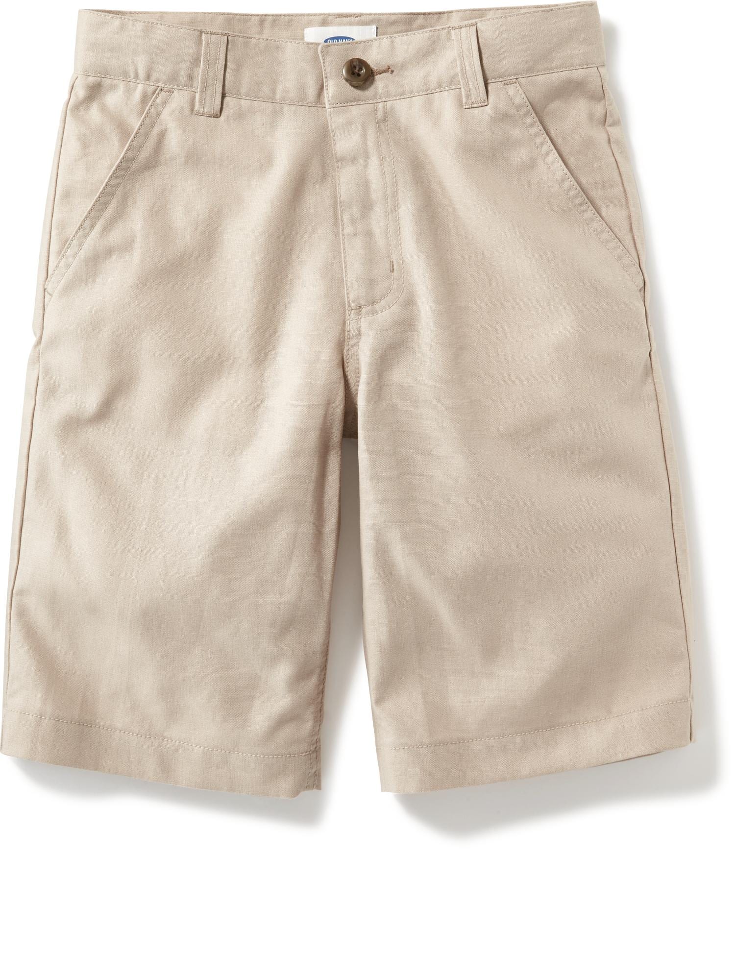 Flat-Front Linen-Blend Shorts for Boys | Old Navy