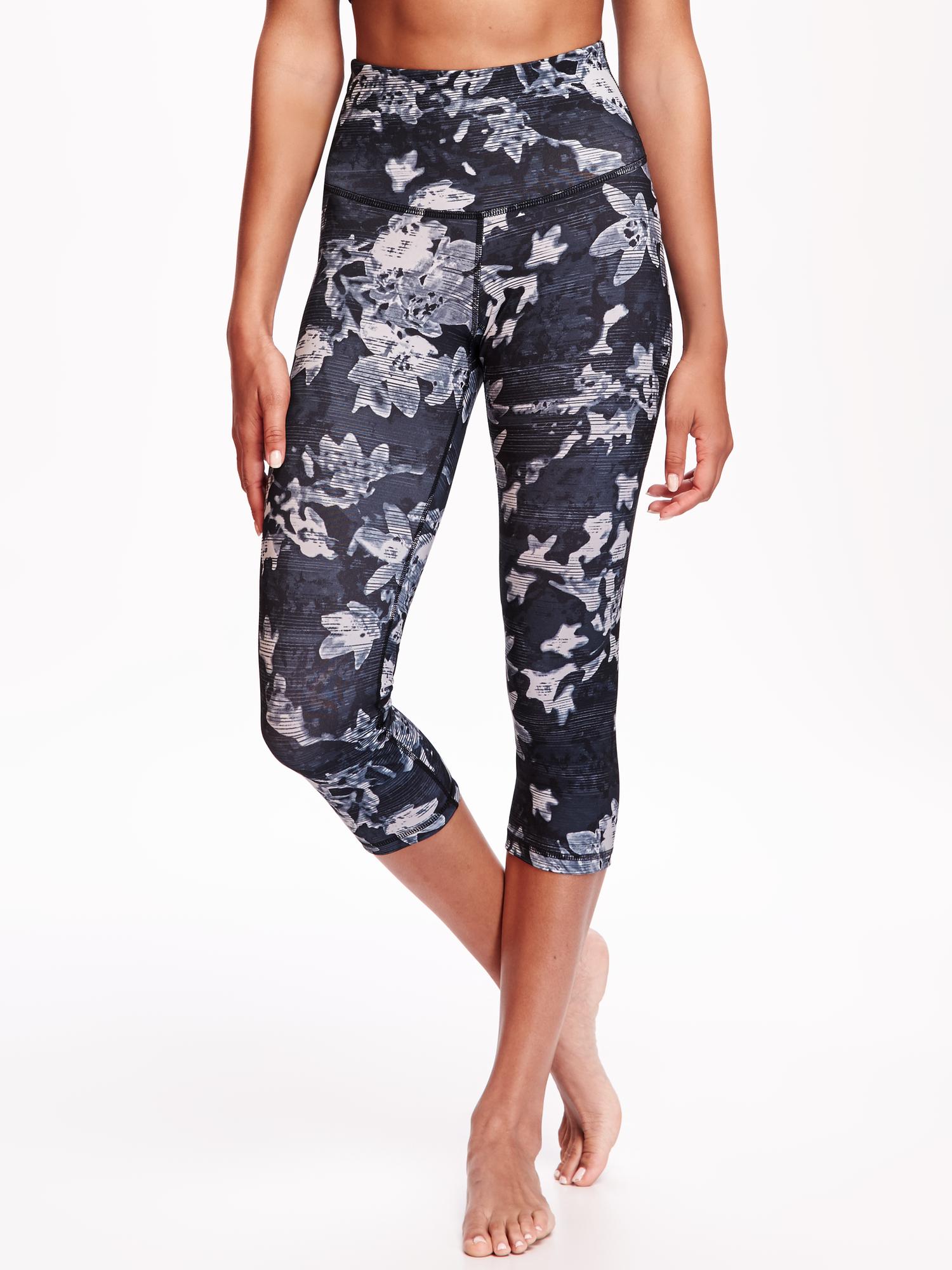 High-Rise Compression Crops for Women | Old Navy