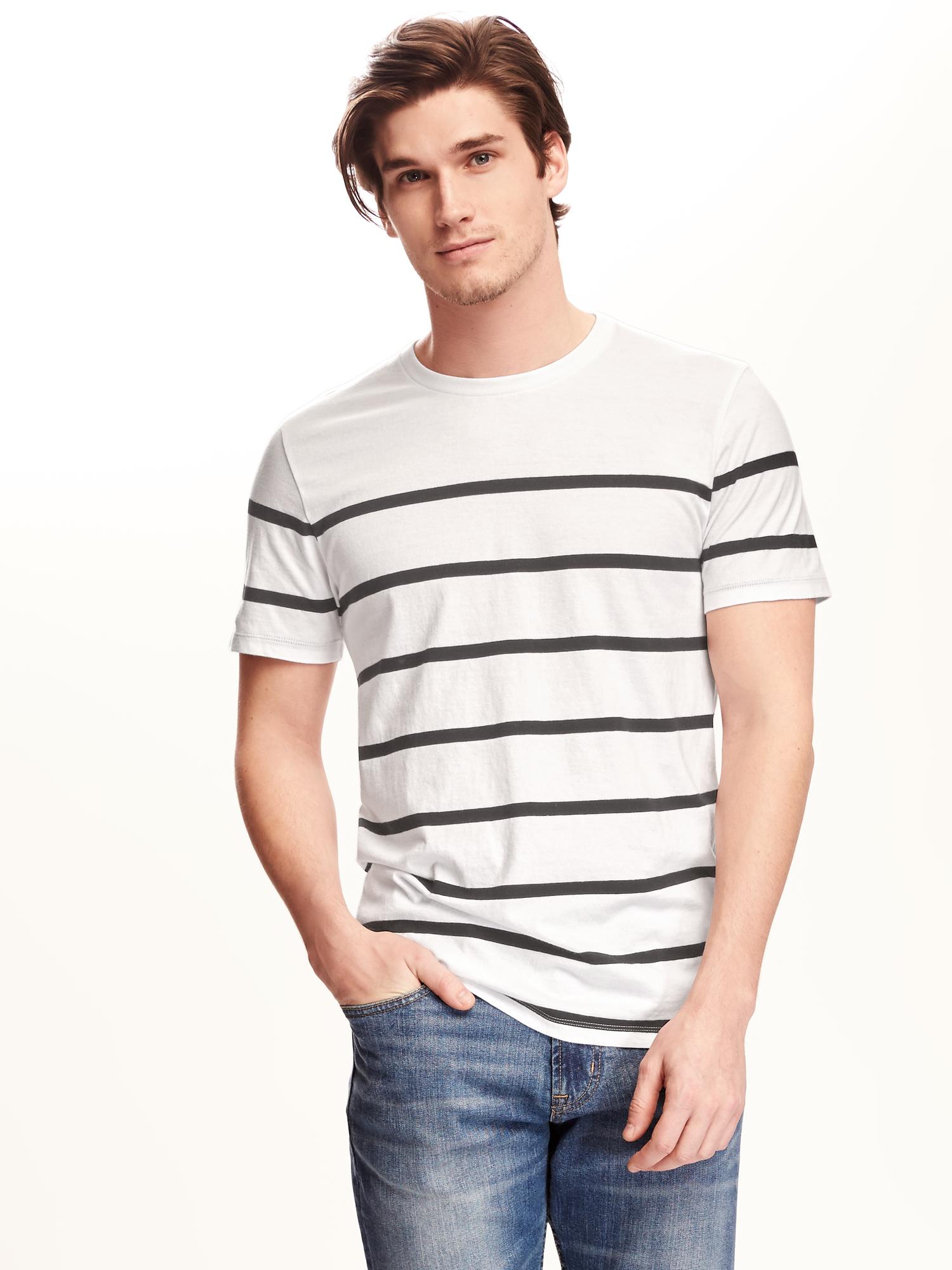 Soft-Washed Striped Crew-Neck Tee for Men | Old Navy