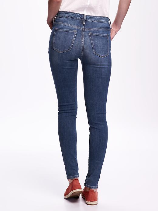 View large product image 2 of 2. Mid-Rise Built-In Sculpt Rockstar Jeans for Women