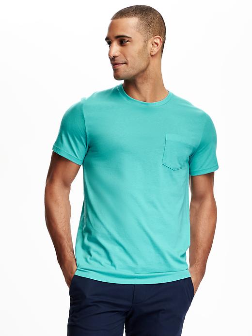 View large product image 1 of 1. Crew-Neck Pocket Tee for Men