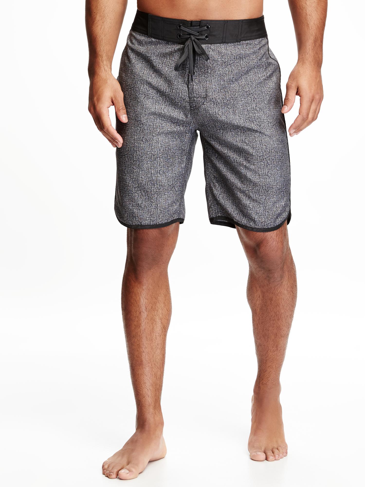 Pieced-Trim Board Shorts for Men (9