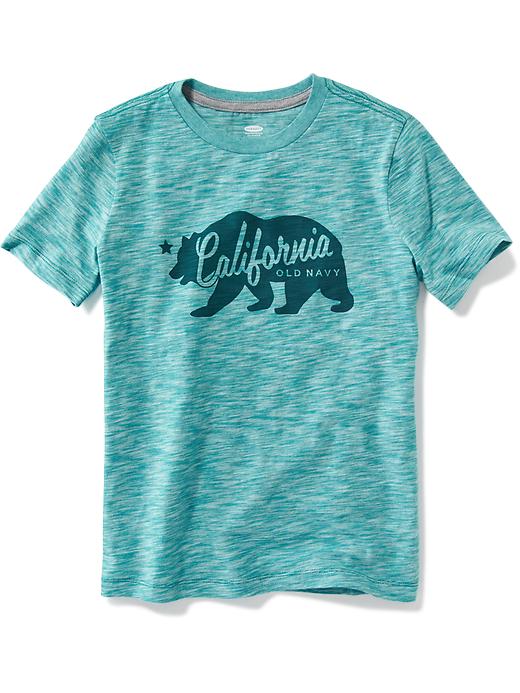 View large product image 1 of 1. Slub-Knit Graphic Tee for Boys