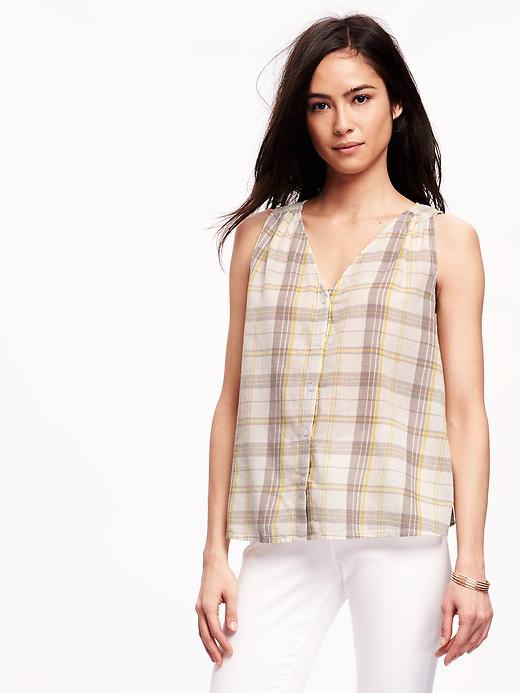 Image number 1 showing, Swing Button-Down Top for Women