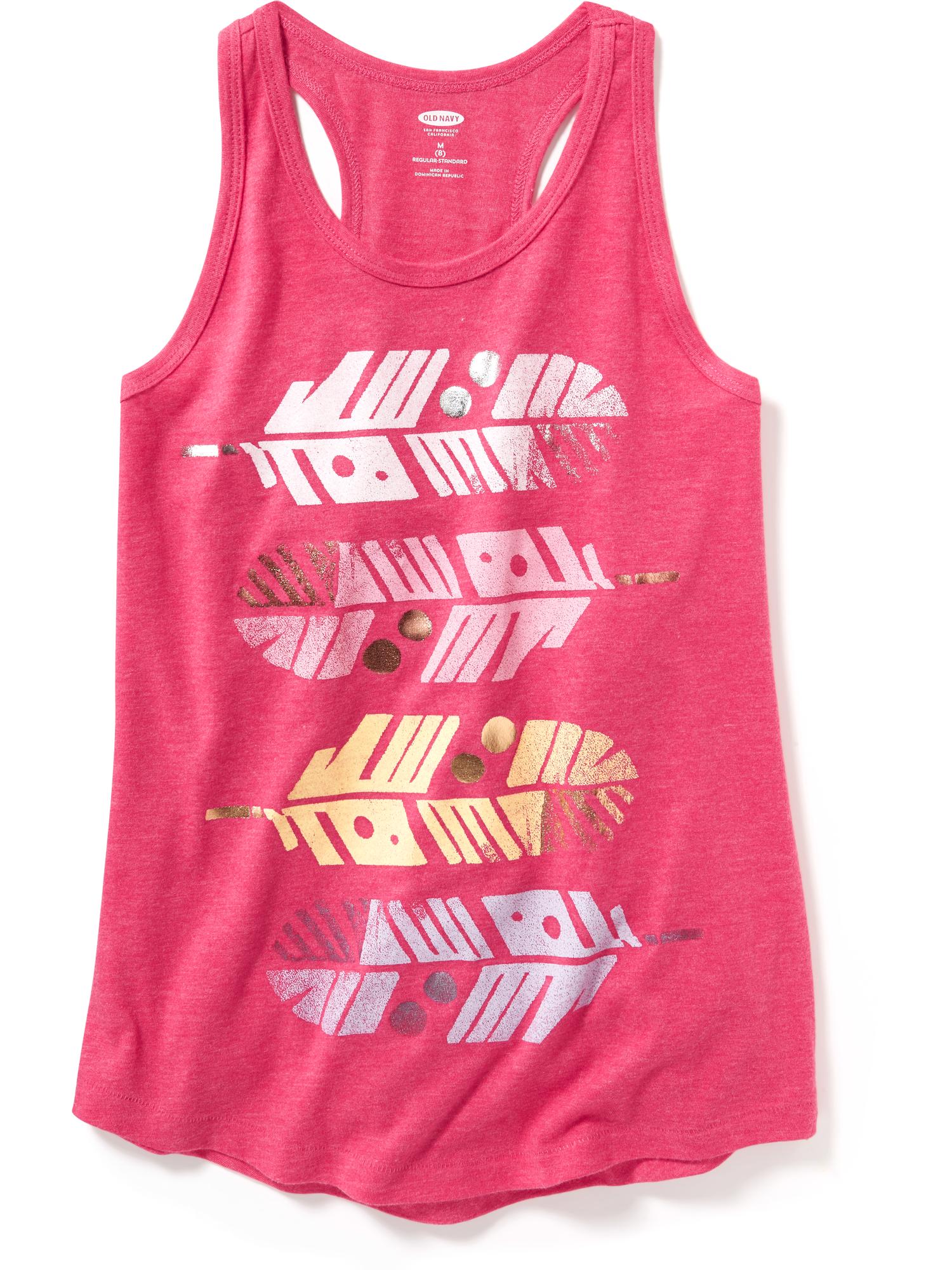 PINK VS Racerback Pink White Stripe Tank Top M