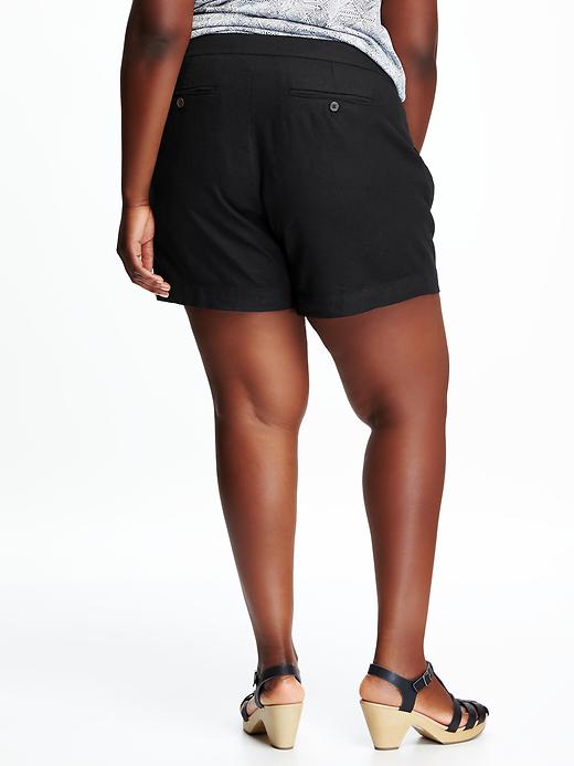 View large product image 2 of 2. Mid-Rise Plus-Size Relaxed Shorts