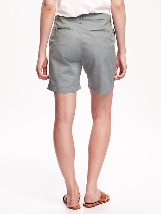 View large product image 2 of 2. Everyday Twill Shorts For Women - 7 inch inseam
