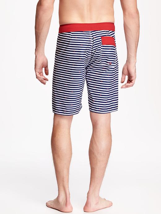 View large product image 2 of 2. Stars & Stripes Board Shorts for Men (9")