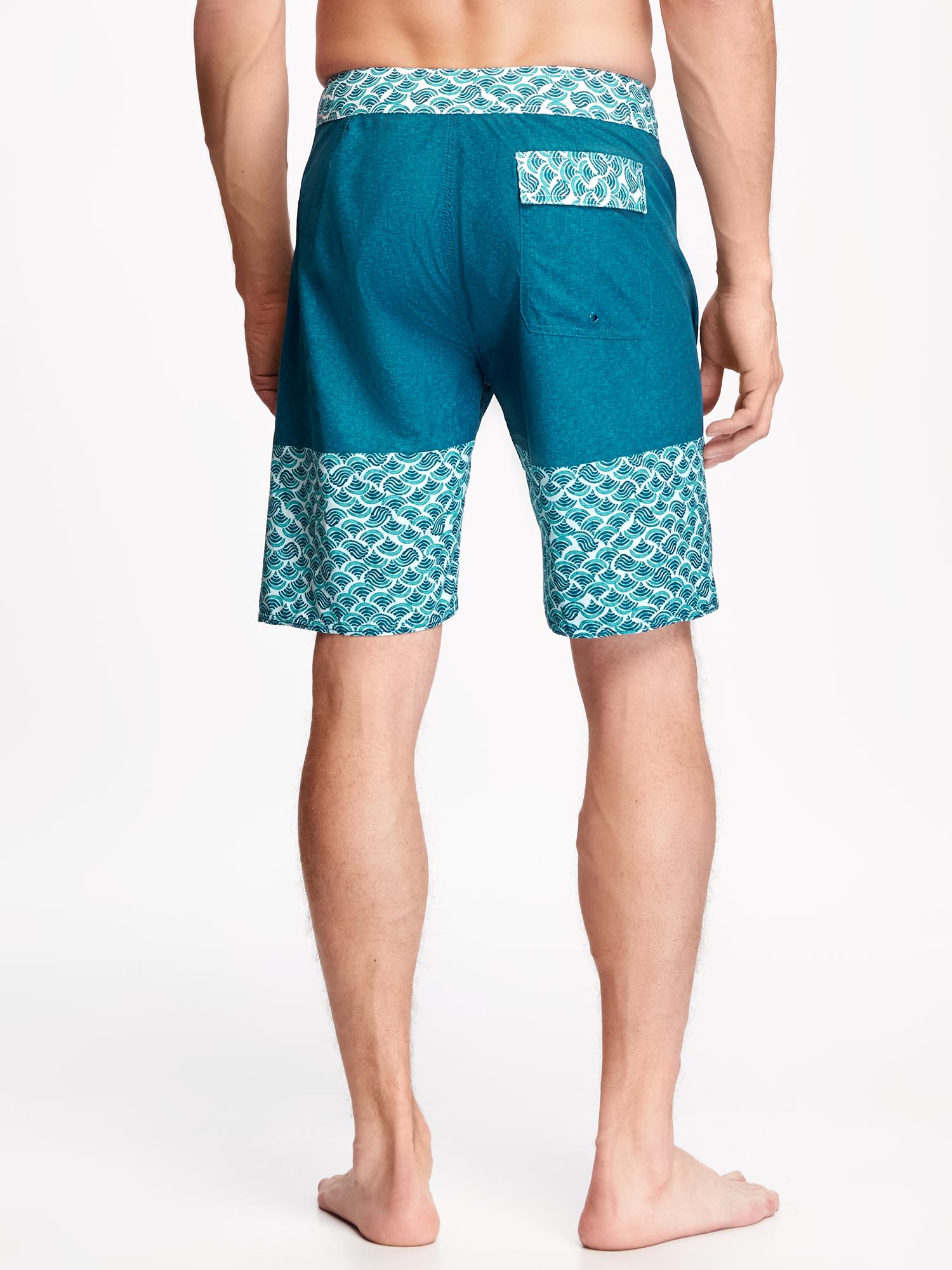 Patterned Board Shorts for Men (9