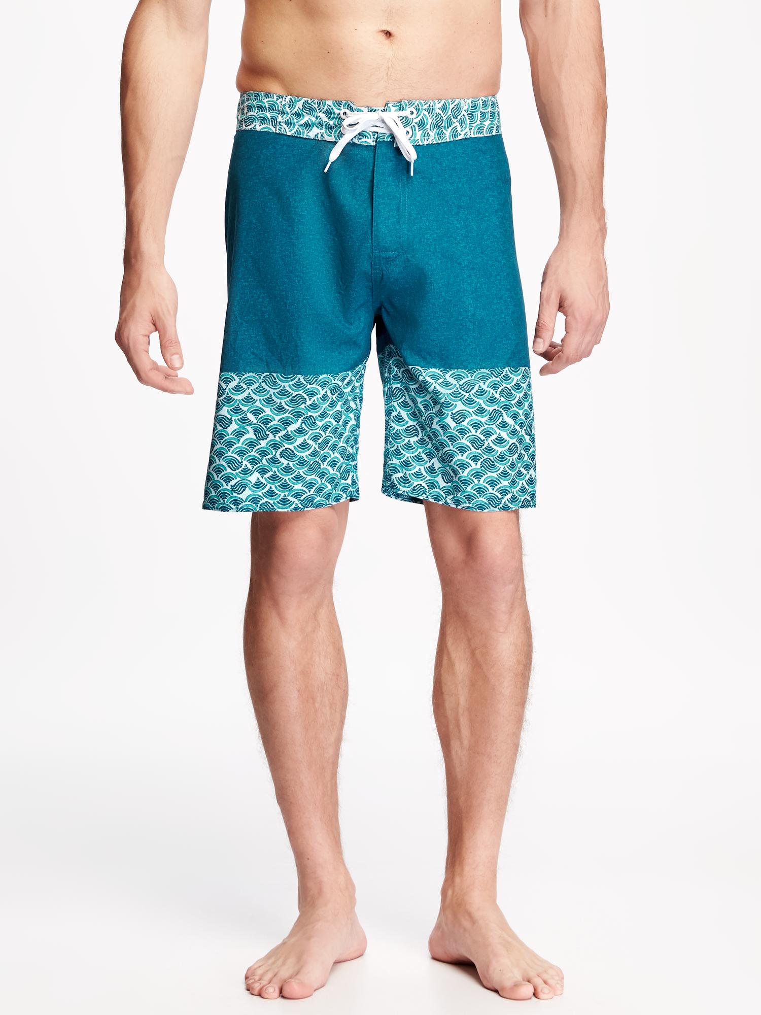 Patterned Board Shorts for Men (9