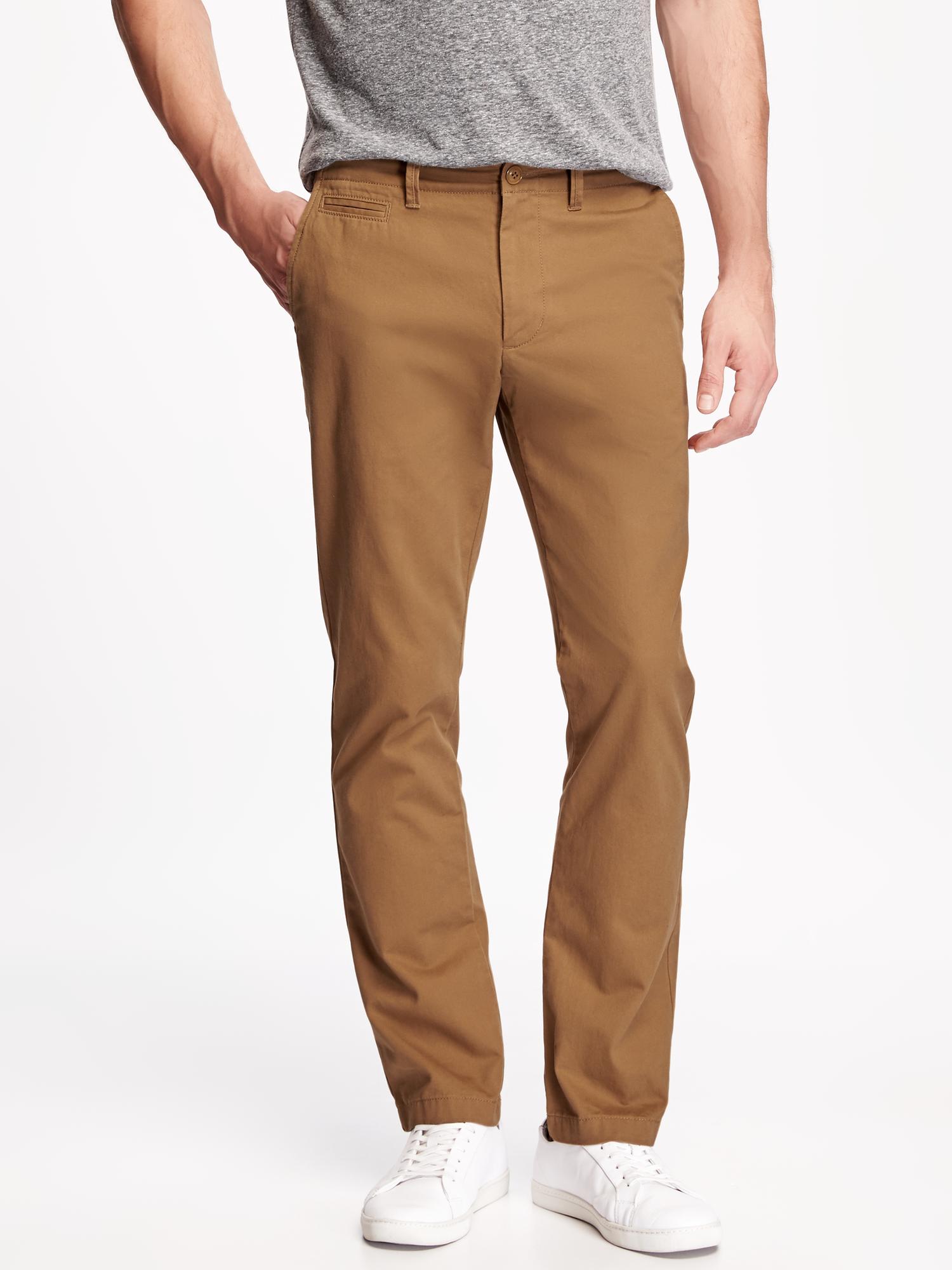 Slim Broken-In Khakis for Men