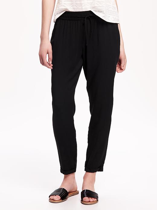 View large product image 1 of 3. Mid-Rise Soft Pants for Women