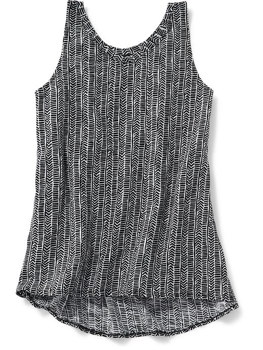 View large product image 1 of 1. Slub-Knit V-Neck Tank for Girls
