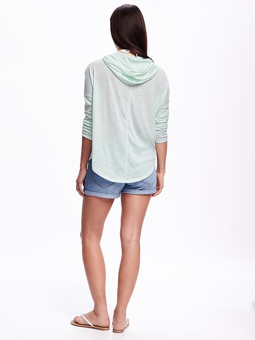 Image number 2 showing, Relaxed Cocoon Hoodie for Women