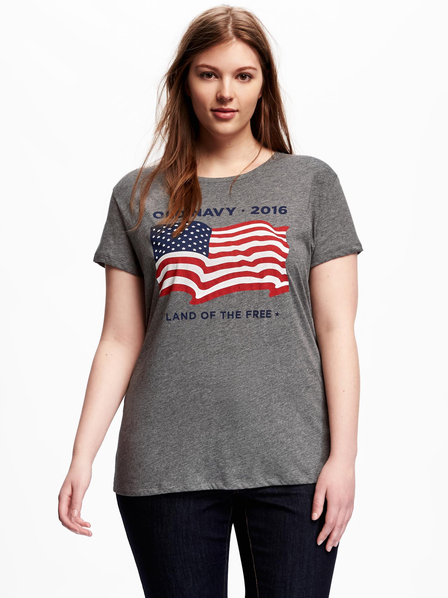 2016 Flag-Graphic Plus-Size Tee | Old Navy