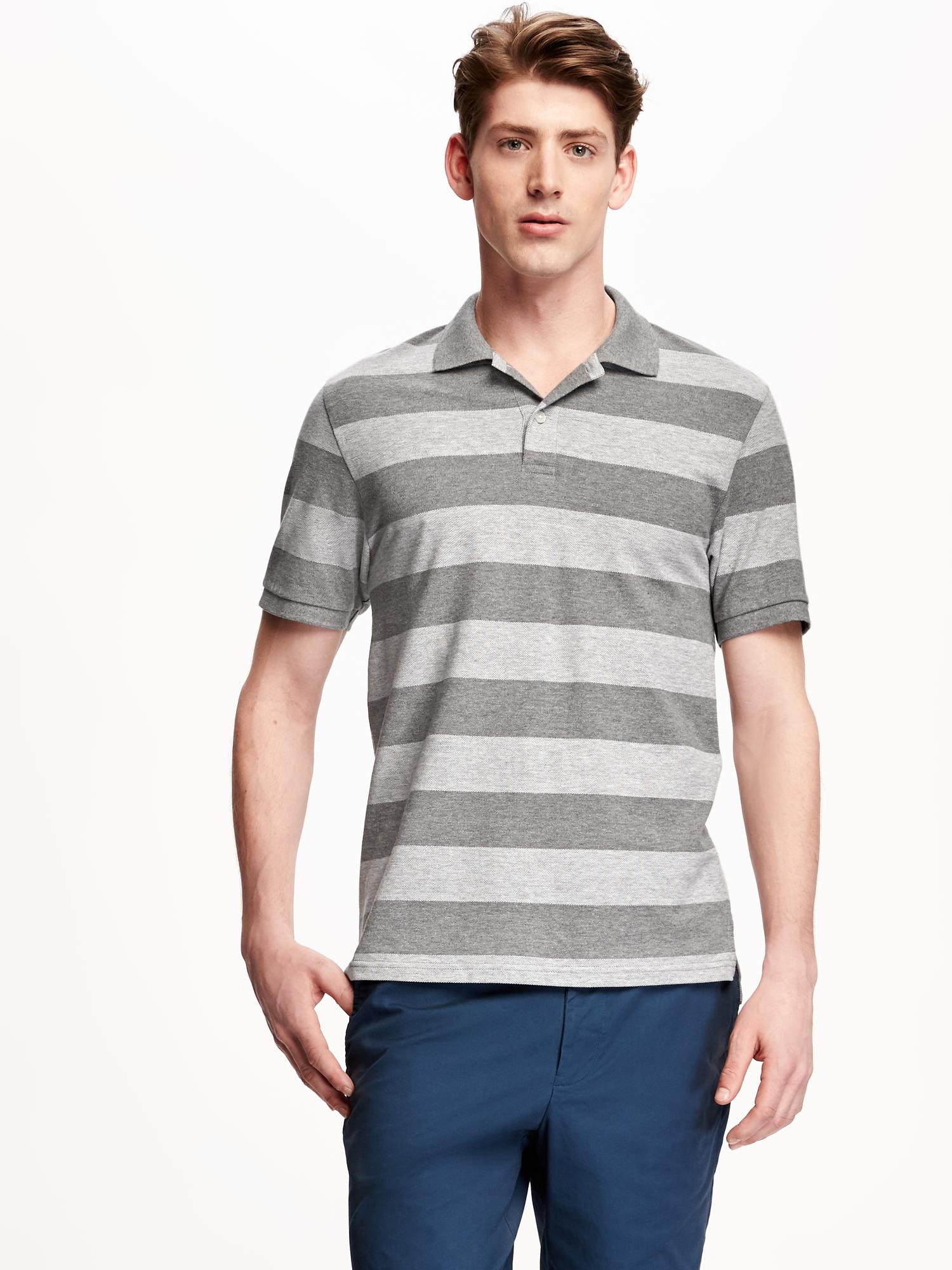 Striped Pique Polo for Men | Old Navy