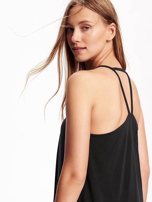 Image number 4 showing, Relaxed Sueded Strappy Cami for Women