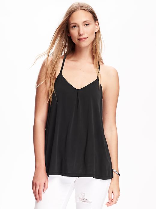Image number 1 showing, Relaxed Sueded Strappy Cami for Women