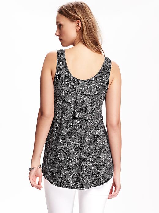 Image number 2 showing, Relaxed Sueded Tulip-Hem Tank for Women
