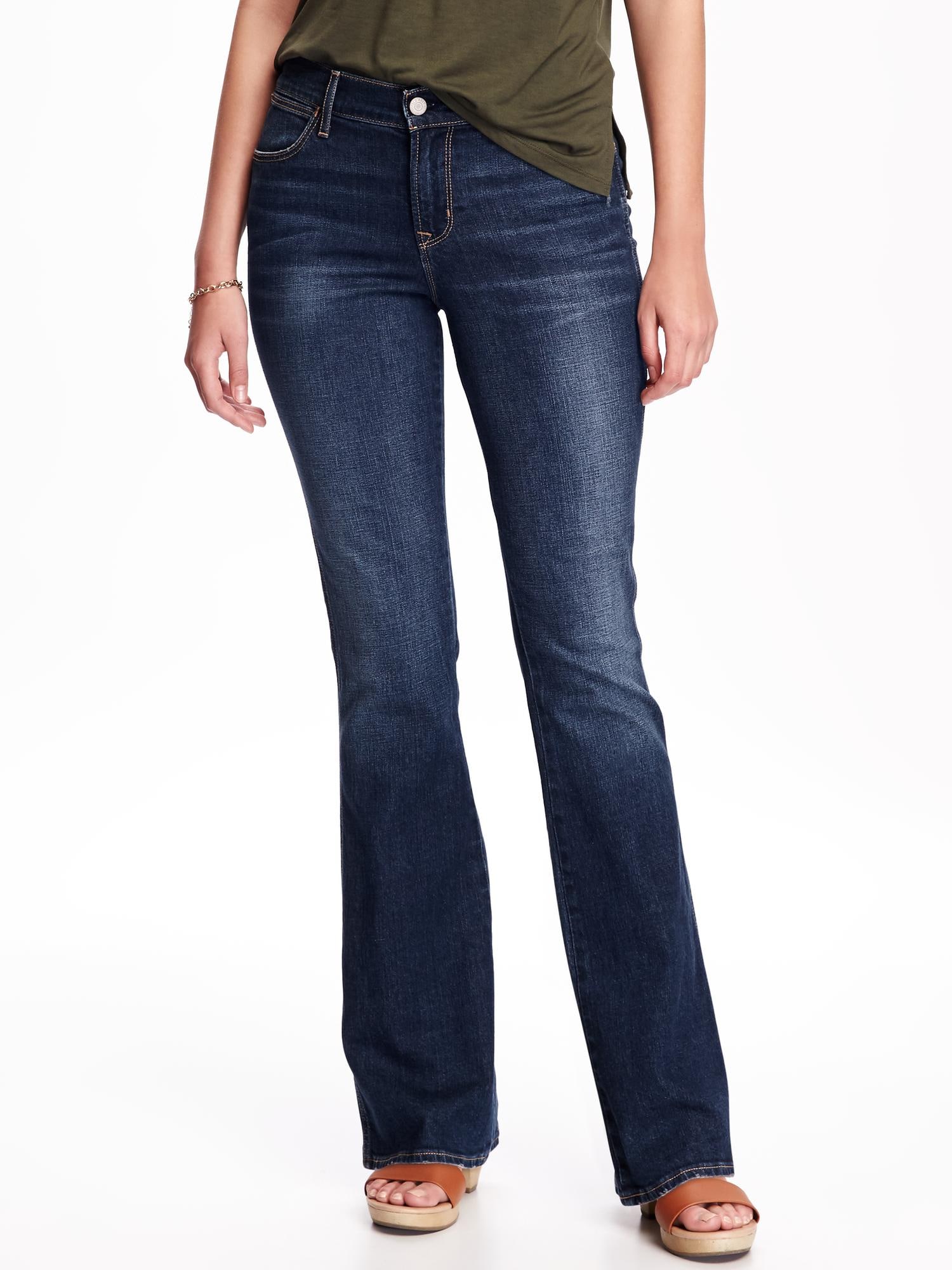 Mid-Rise Micro Flare Jeans for Women