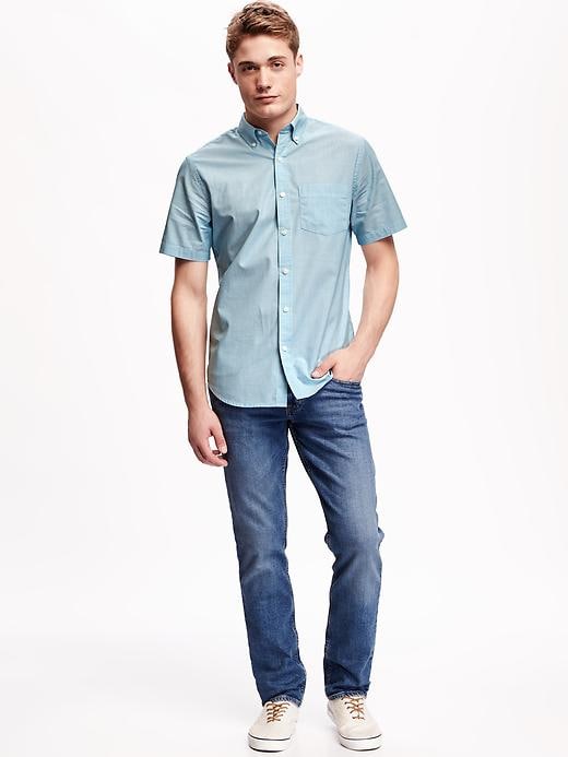 Image number 3 showing, Slim-Fit Poplin Shirt for Men