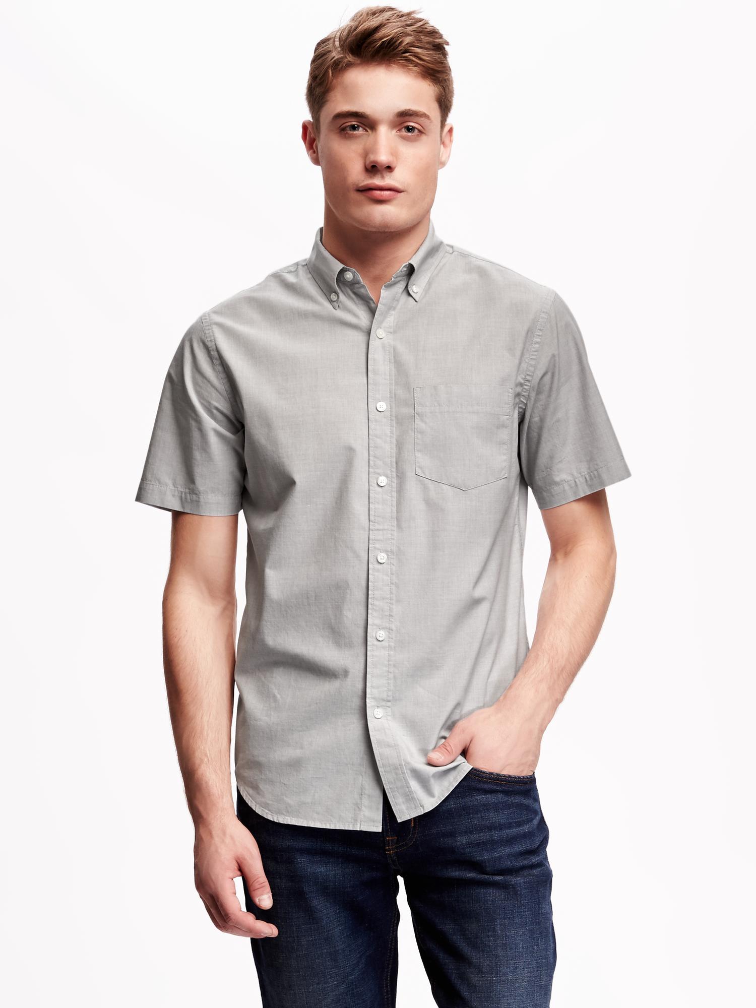 SlimFit Poplin Shirt for Men Old Navy