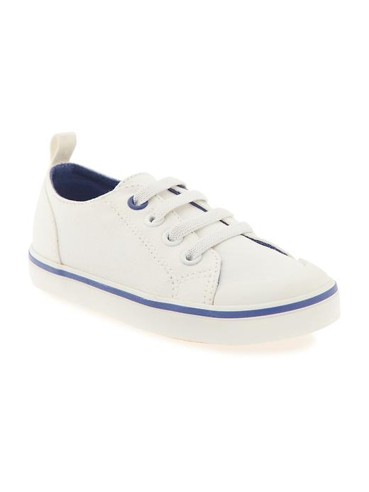 View large product image 1 of 1. Laceless Canvas Sneakers For Toddler